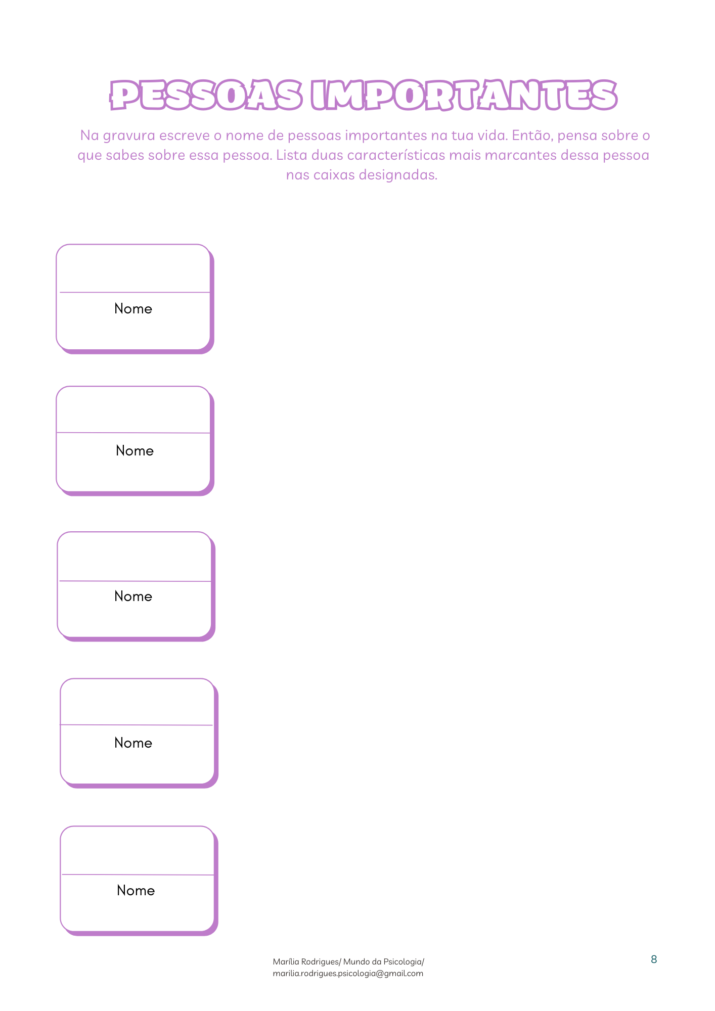 Ebook Caderno de Atividades TCC crianças e adolescentes