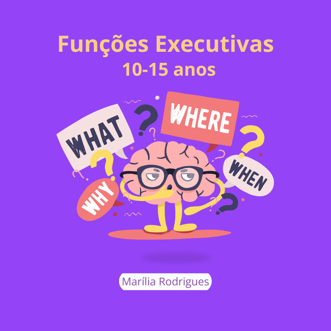 E-Book Caderno Funções Executivas- caderno 10 aos 15 anos
