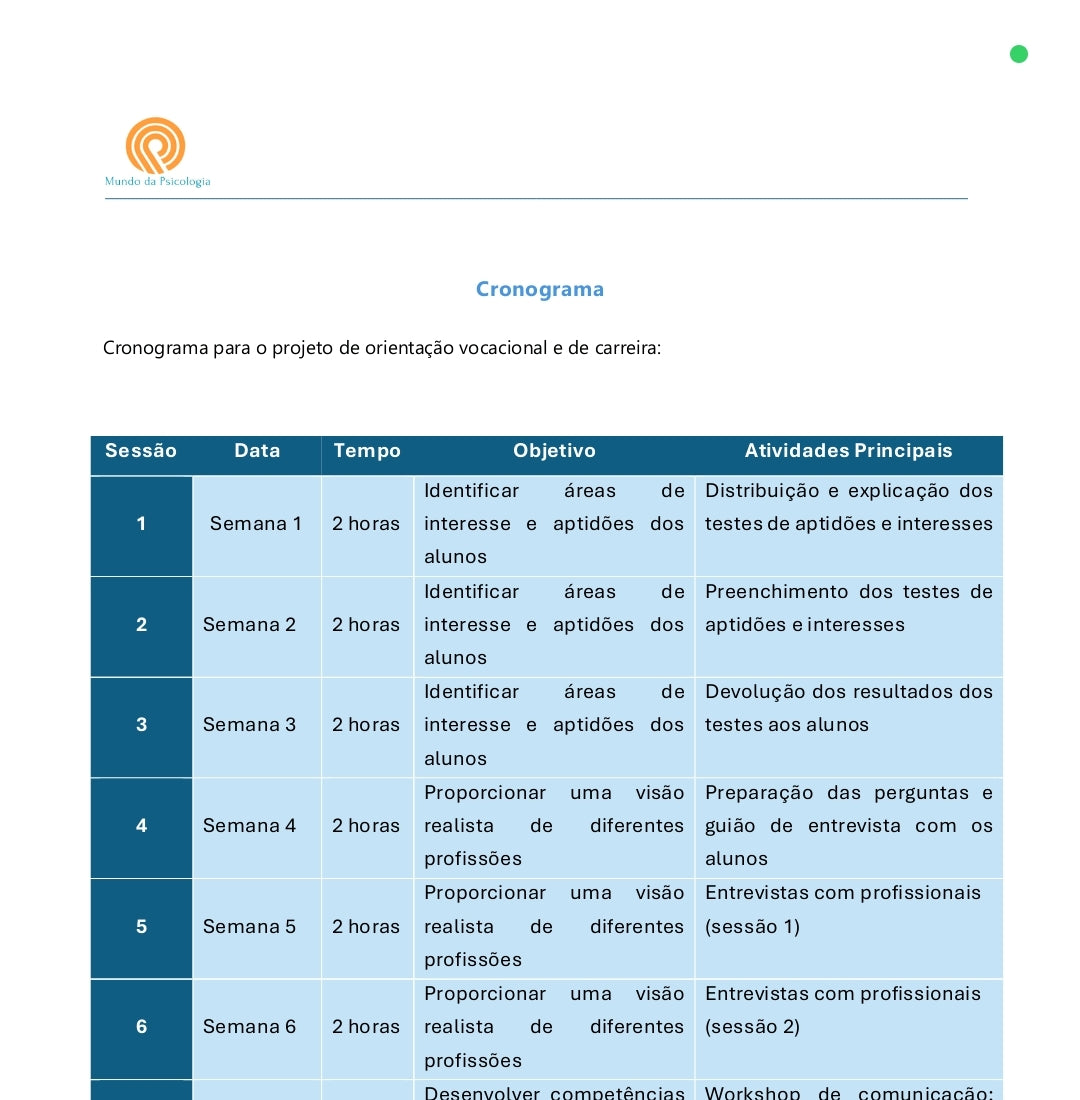 E-book Programa O Futuro em Ação