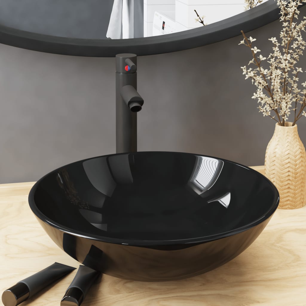 Lavatório Torneira Válvula Click-Clack Vidro Temp.