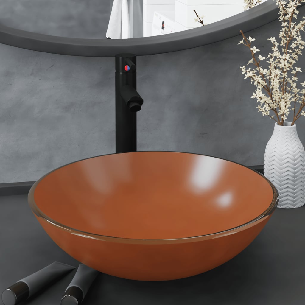 Lavatório Torneira Válvula Click-Clack Vidro Temp.