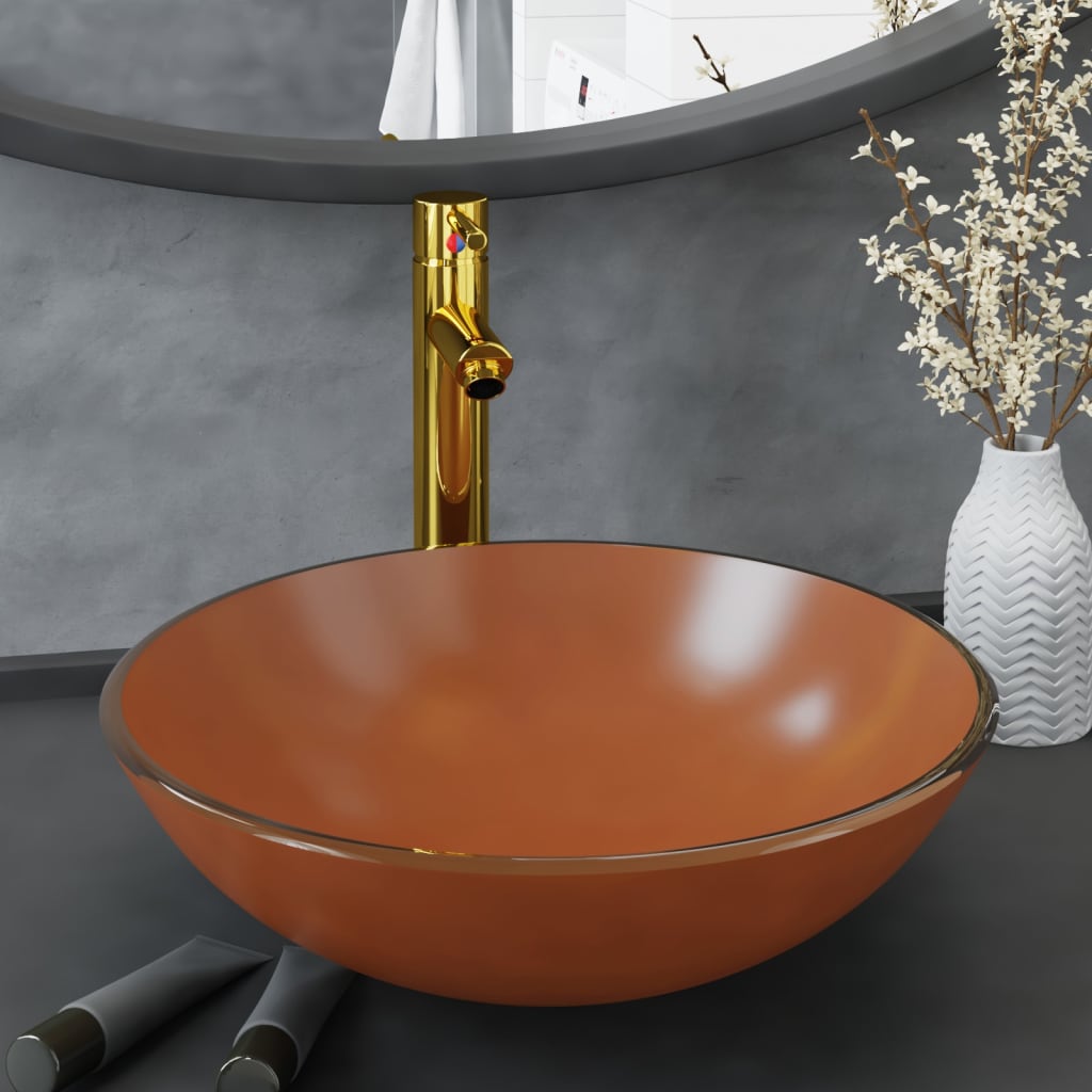 Lavatório Torneira Válvula Click-Clack Vidro Temp.