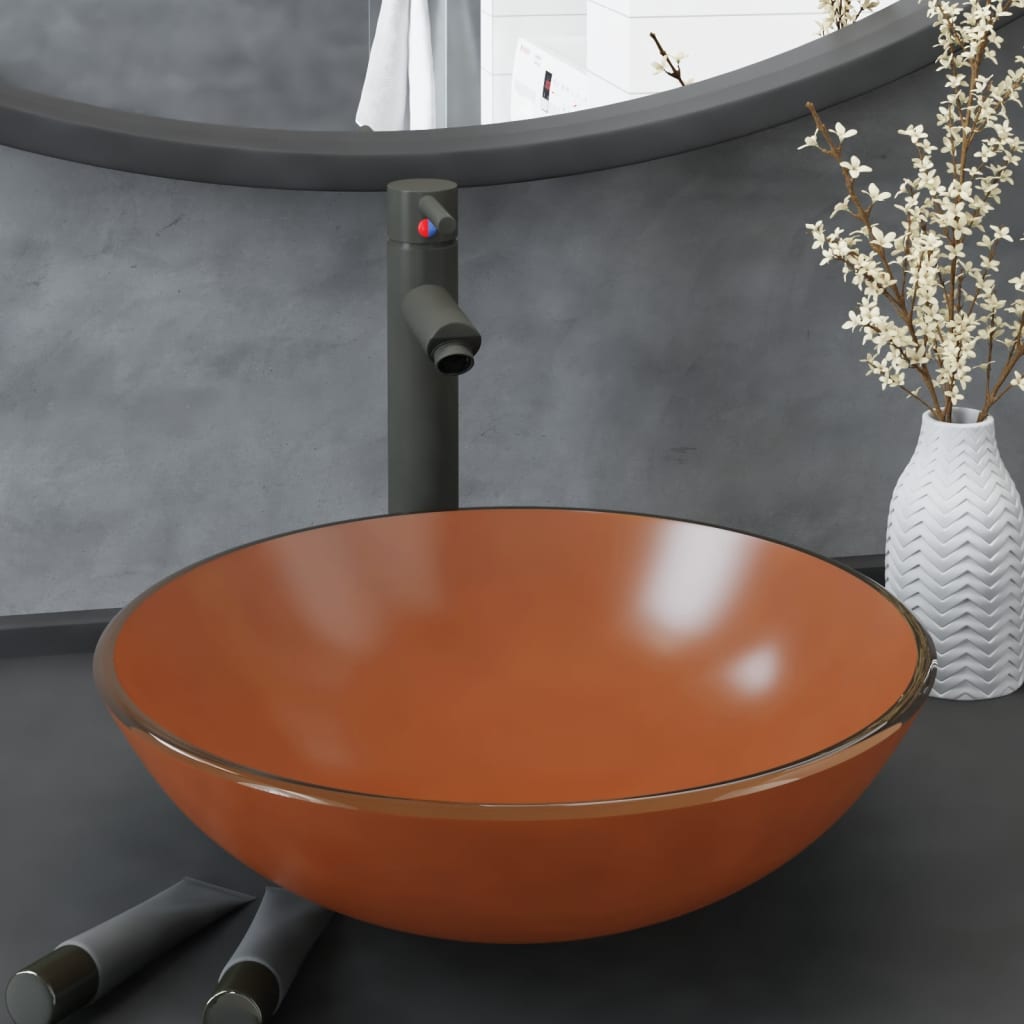 Lavatório Torneira Válvula Click-Clack Vidro Temp.