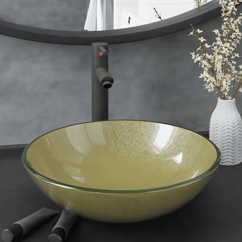 Lavatório Torneira Válvula Click-Clack Vidro Temp.